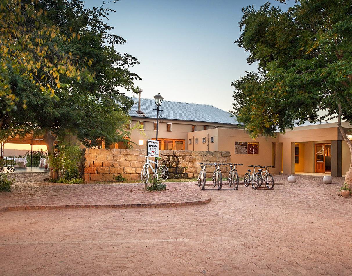 Main house reception entrance, De Zeekoe Guestfarm, South Africa.
