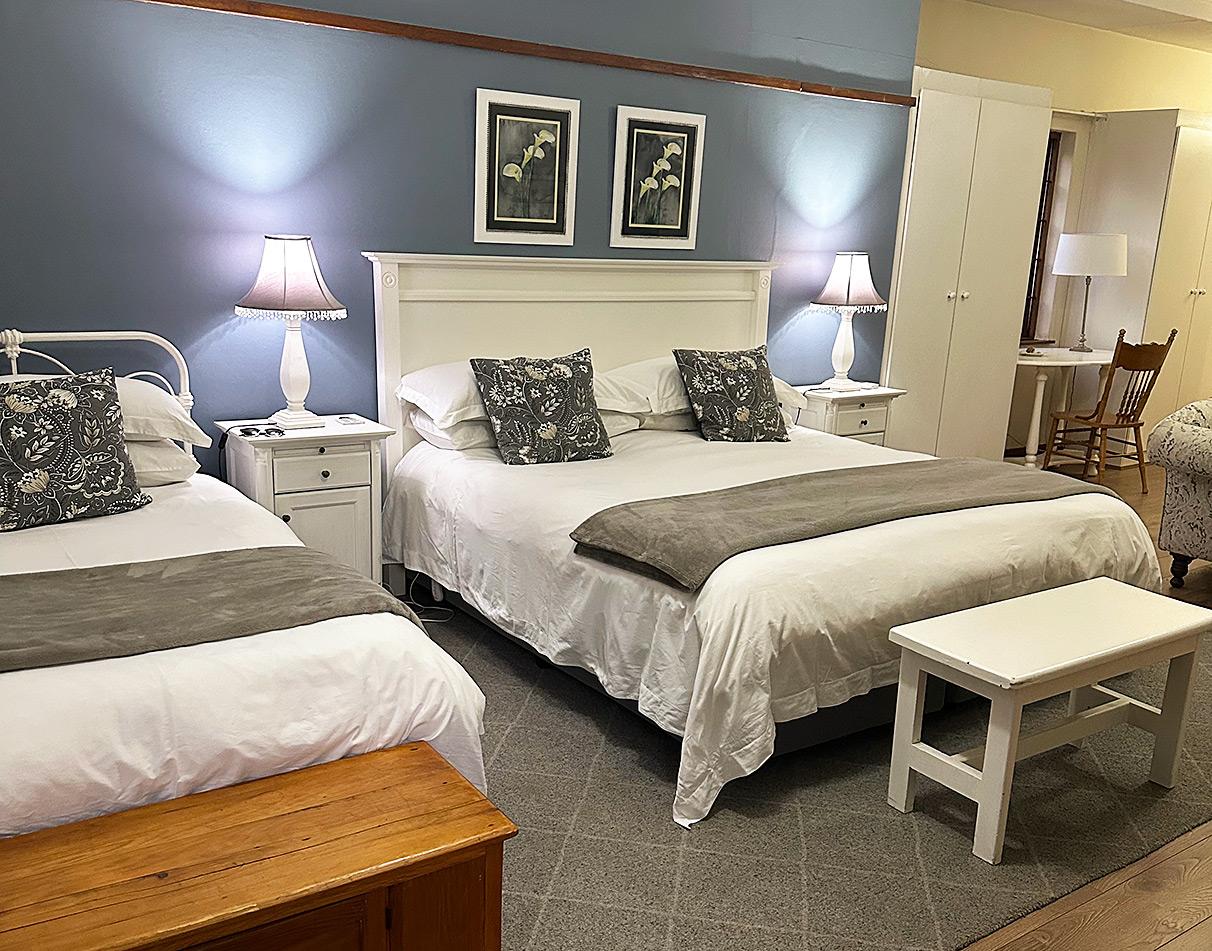 Cosy bedroom interior at Brooks Cottage.