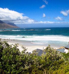 Wild, white sandy beach along the garden route.