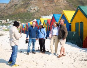 Small group tour at the Muizenberg beach in South Africa