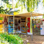 Craft and souvenir stand at Stellenbosch local market.