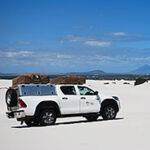 Self-drive vehicles on the Atlantis Dunes, West Coast, South Africa.