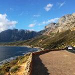 A coastal road to Hermanus as part of a Garden ROute self-drive tour.