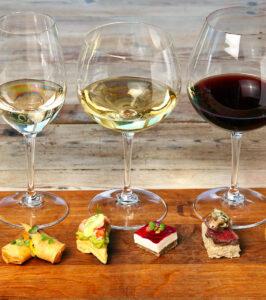 Wine and food pairing at Creation Wines, Hemel-en-Aarde Valley.