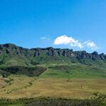 Mountains in the Giants Castle Reserve on a Drakensberg hiking and safari package.