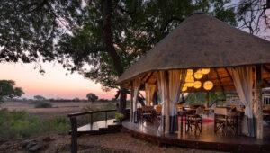 A dining room at the Sabi Sabi Selati Camp