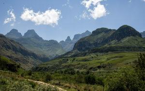 A mountain range in the Royal Natal National Park.