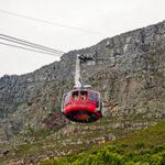 Cable car at Table Mountain, South Africa, on a self-drive Garden Route trip.