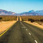 The Route 62 through the South African landscape