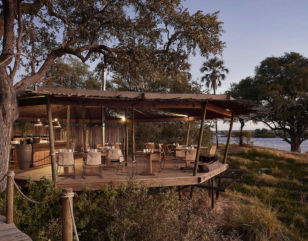 Victoria Falls River Lodge Restaurant Deck